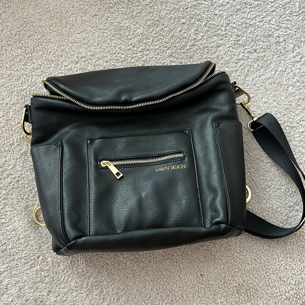 Fawn Design The Mini Diaper Bag in Black